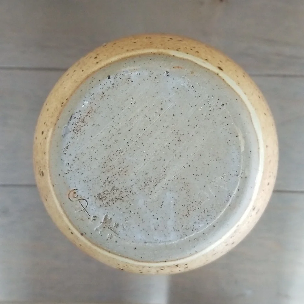 Studio Art Pottery Hand-crafted Stoneware Vase.
